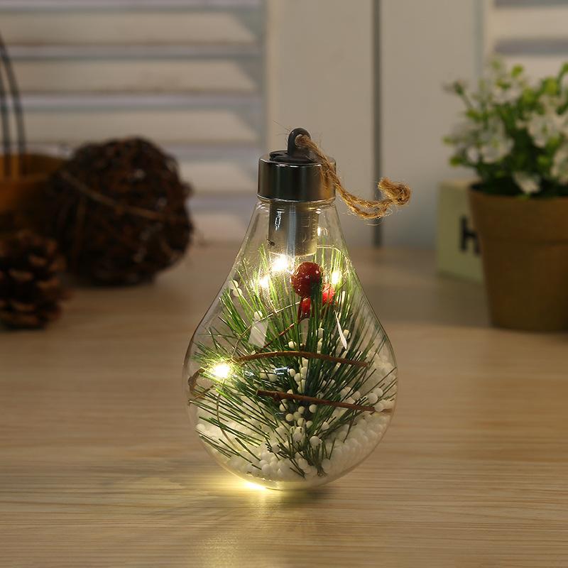 Christmas tree decoration pendant plastic bulb ball