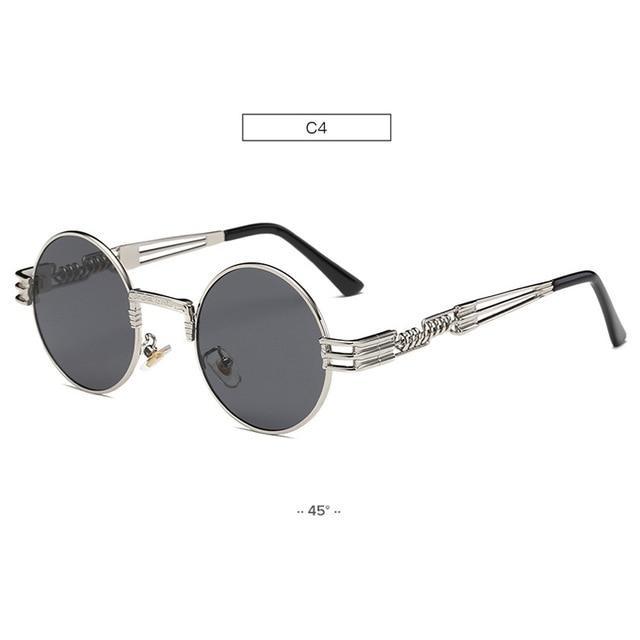 Gold Metal Fashion Steampunk Sunglasses