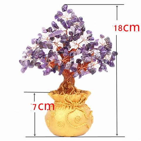 Crystal Lucky Tree Money Bag Tree Money Tree Creative Fashion Home Decoration Desktop Decoration