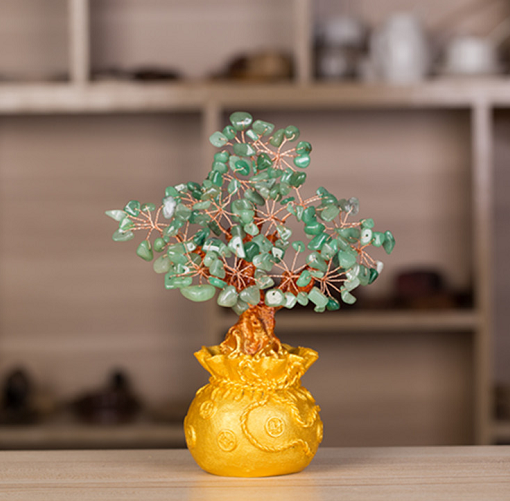 Crystal Lucky Tree Money Bag Tree Money Tree Creative Fashion Home Decoration Desktop Decoration