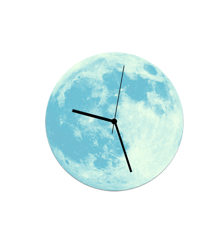 30cm creative luminous wall clock luminous moonlight wall clock wall acrylic waterproof wall clock