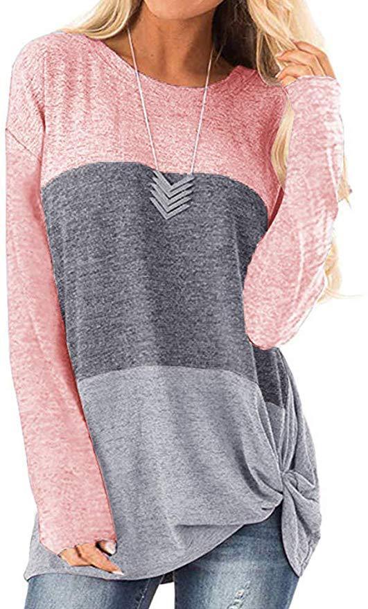 Colorblock kinky top
