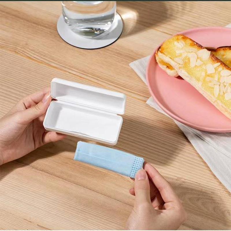 Portable mask storage box