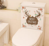 Christmas window decoration deer head