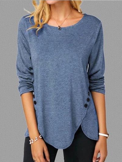 Long sleeve irregular hem