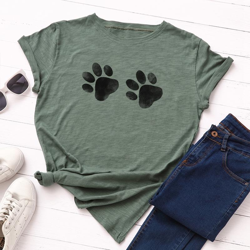 Footprint printed cotton