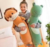 Long cylindrical pillow plush toy