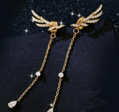 Angel wings earrings