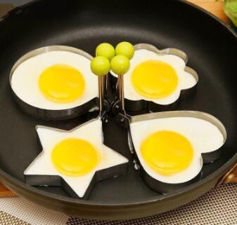 Thickened stainless steel omelette mold creative egg frying mold love type fried egg model poached egg grinder