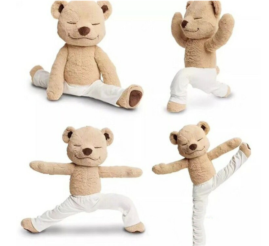 Yoga teddy bear