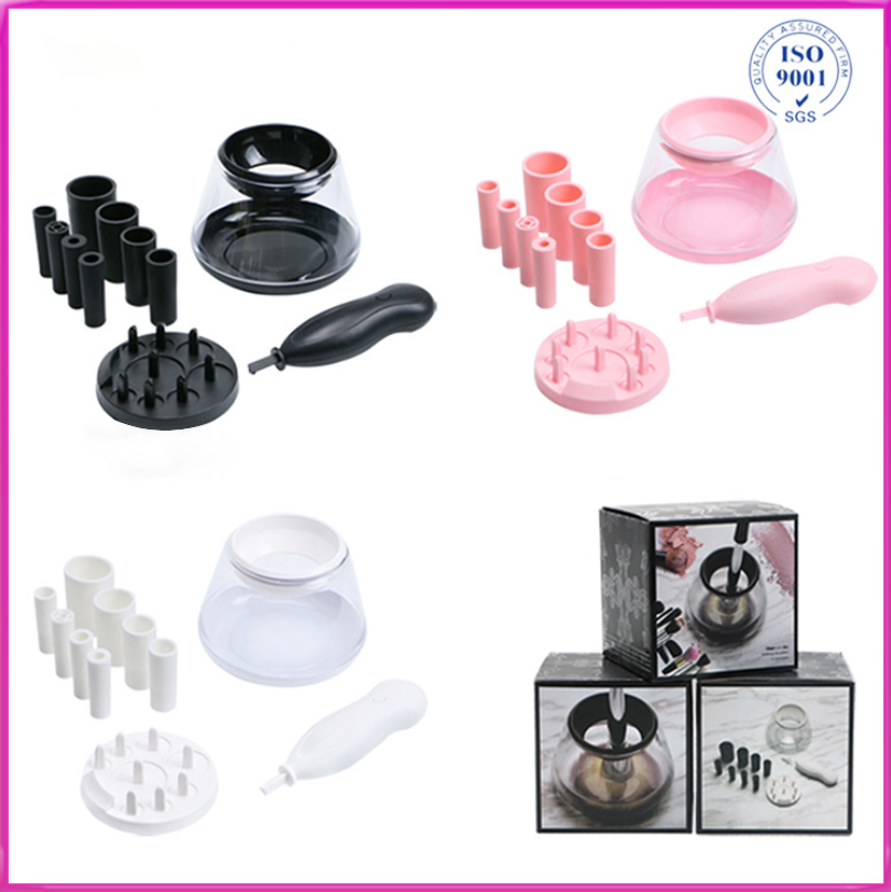 Set de limpiador de pinceles de maquillaje eléctrico