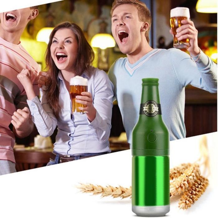 Outdoor portable bubbler beer cans ultrasonic vibration battery models Lai people bartending watching ball game party