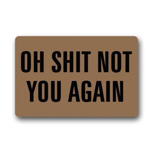 Password entry American funny rubber door mat foot pad absorbent non-slip bathroom carpet mat