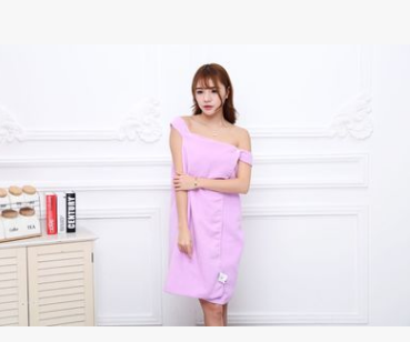 Ultrafine Fiber Brassiere Bath Skirt with Two Holes and Variable Bath Towels Can be Wholesale in Summer