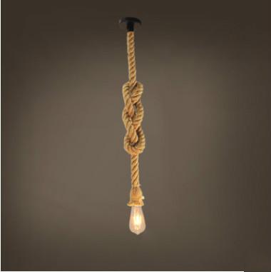 Hemp rope chandelier