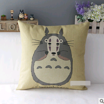 Cotton and Pillow Jacket Car Cushion Cover Home Anime Cartoon Big Totoro Spirited Away
