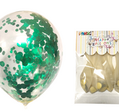 12-inch transparent dot paper balloon color gold sequins birthday paper circular Balloon Wedding Decoration