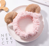 Soft Pink Horns Hair Band