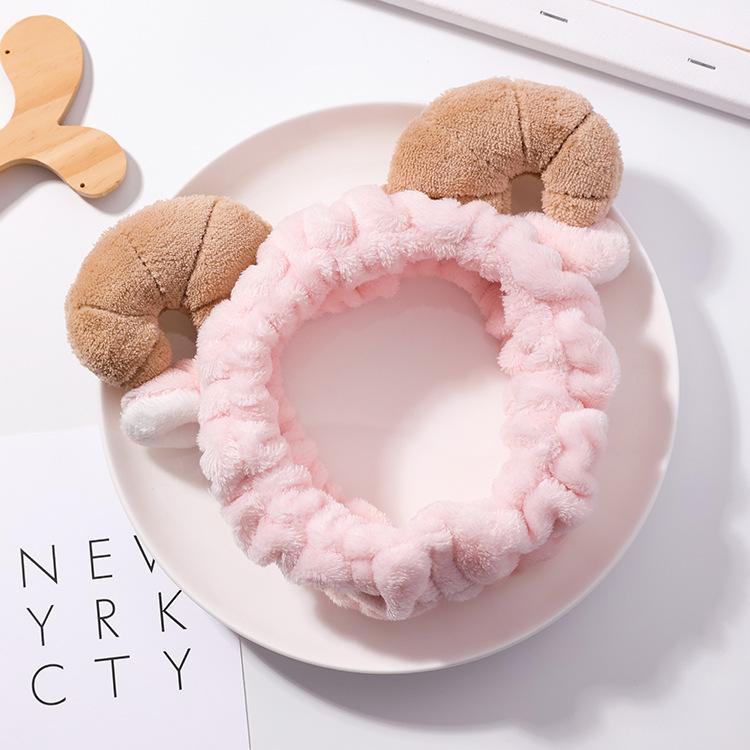 Soft Pink Horns Hair Band