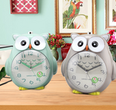 Creative children owl cartoon clock