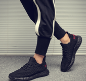 Men's shoes summer breathable flying woven mesh gym running shoes