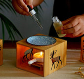 Bamboo wood oil lamp sandalwood aromatherapy machine