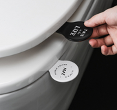 Household toilet lid lifter