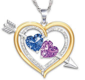 Colgante de dos tonos corazón