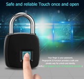 Fingerprint padlock smart lock anti-theft door lock outdoor door padlock luggage lock fingerprint padlock