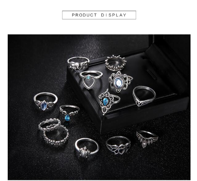 Vintage Diamond Embroidered  13 Piece Set
