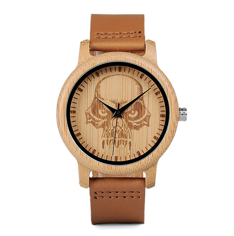 Watches Bamboo Unisex Watches  P24 Skull
