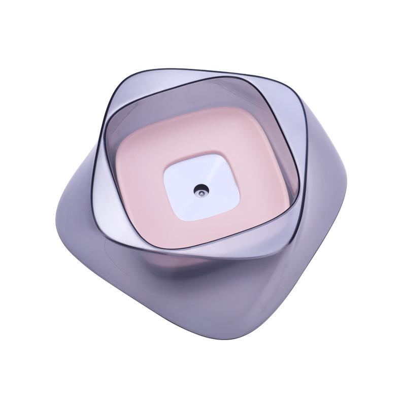 Diamond pet floating bowl detachable non-wet mouth water bowl