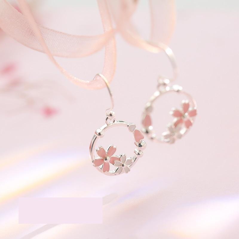 Cherry Blossom Loop Earrings