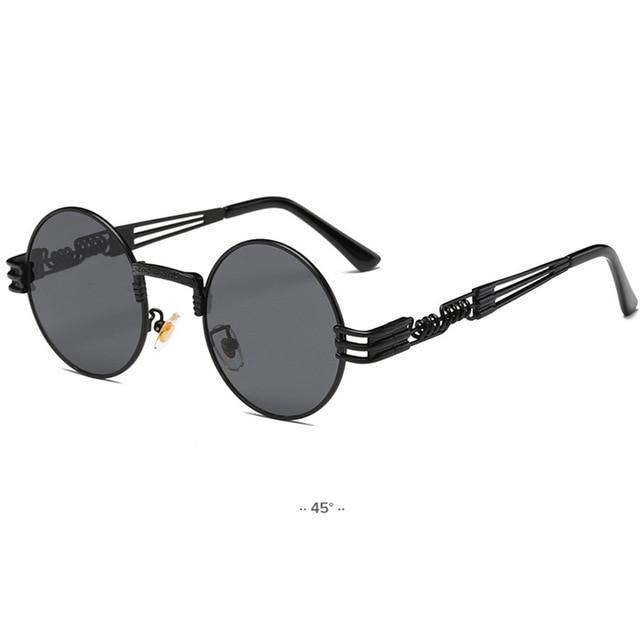 Gold Metal Fashion Steampunk Sunglasses