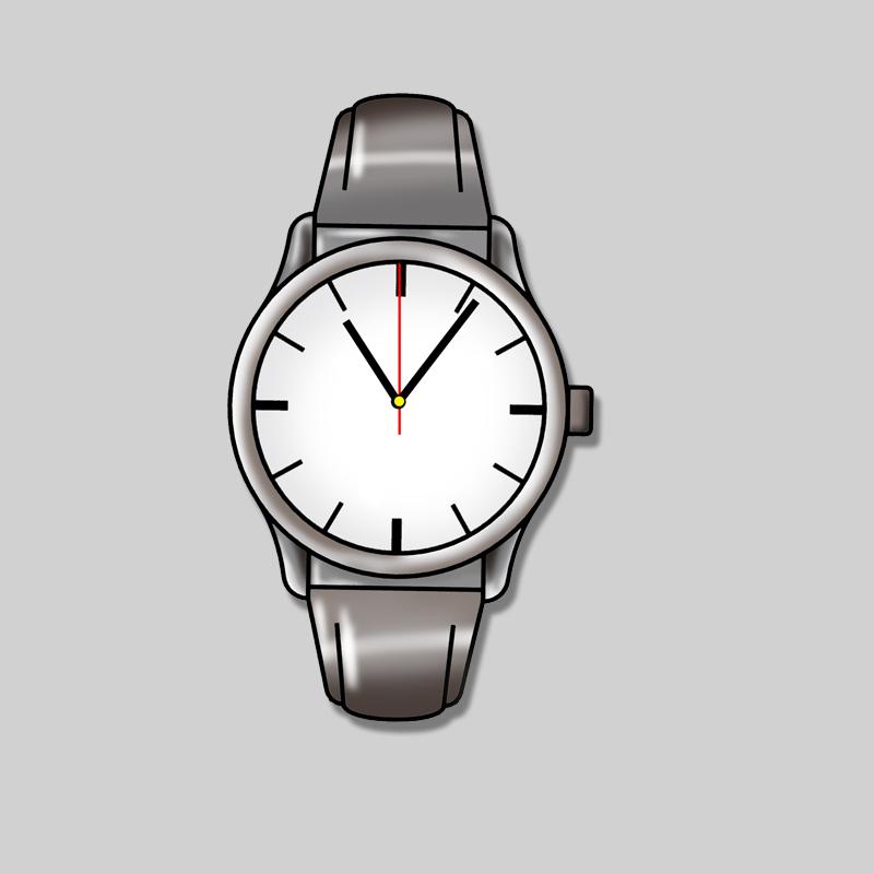 Cartoon second meta-abnormal graffiti clock bedroom living room lovable creative silent clock quartz clock wall clock