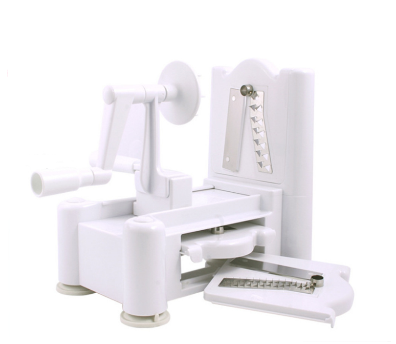 Multi-function three-in-one hand-rotating push-type vegetable cutter shredder potato cutter