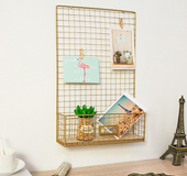 Nordic style wrought iron rack storage wall hanging clothing store cafe shop wall mural creative decorative frame