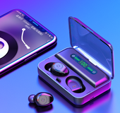 Multifunction Bluetooth Headset Binaural Movement Power Bank Phone Support