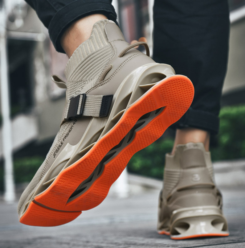Shock absorption fitness running shoes