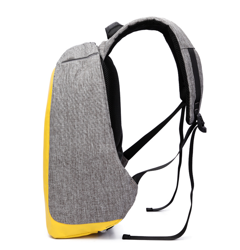 Ozuko new Oxford cloth backpack, fashion casual computer backpack, male creative USB rechargeable anti-theft Backpack