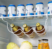 Wrought iron beer rack refrigerator shelf