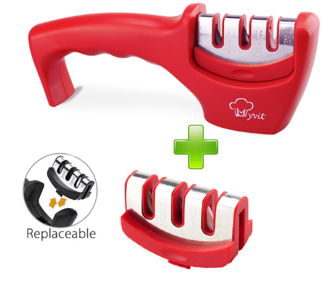 Afilador de cuchillos rápido de 3 etapas