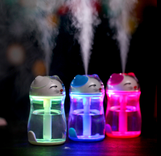 Lucky Cat Humidifier Crystal Colorful