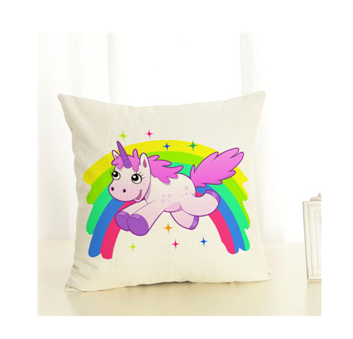 Fashion Pillow Cover Unicorn Pillow Case Cojins / Almofadas 45 Inches x 45 Cm Square Valentines Day Gift Handmade 3D Cushions