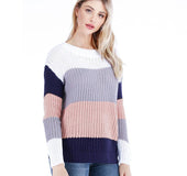Striped pullover sweater