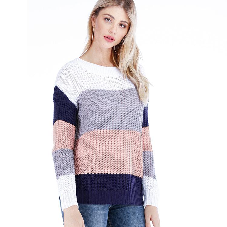 Striped pullover sweater