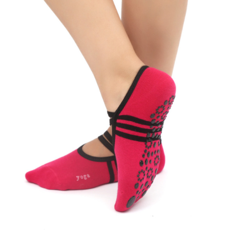 Non-slip yoga socks ballet style