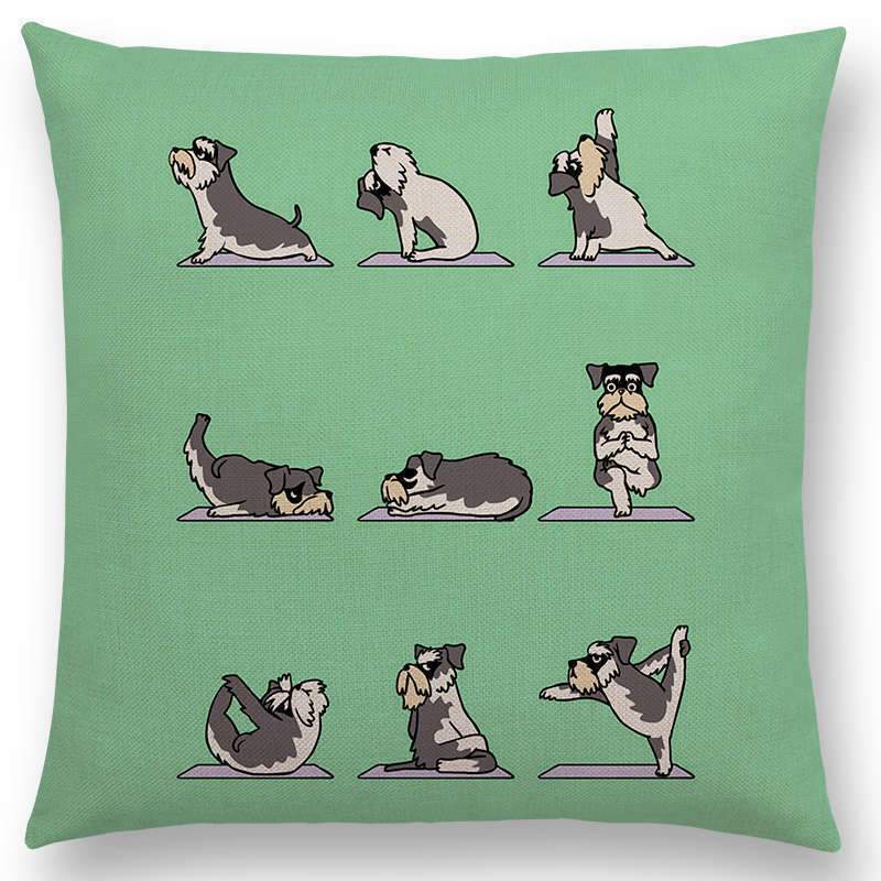 Dog animal printed pillow case