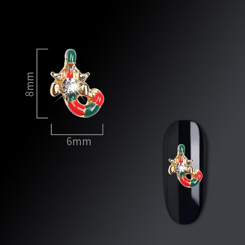 Christmas nail jewelry nail drill