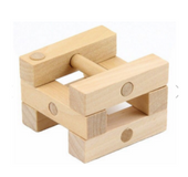 Adult educational toy Konglock Lu Ban lock Classical intelligence wooden puzzle unlock disassembly toy